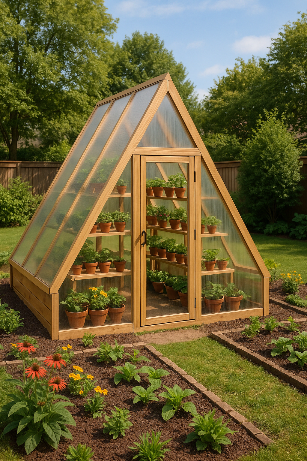 A-Frame Greenhouse 