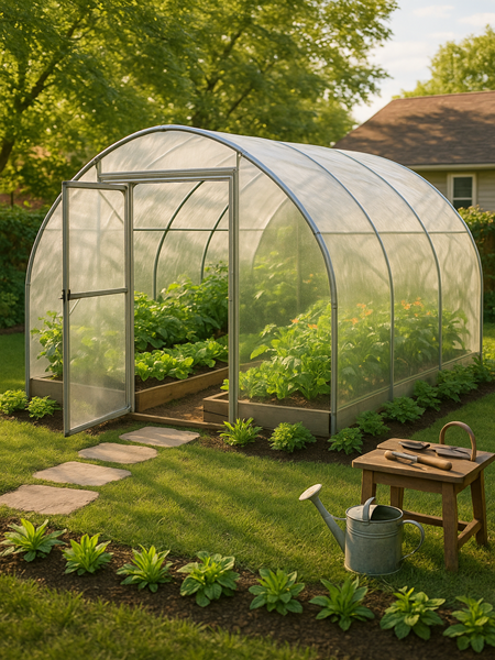 Hoop greenhouse