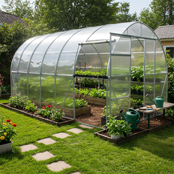 Hoop greenhouse
